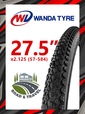 Велопокрышка Wanda 27.5"x2.125 (57-584) W-2003  черный RTRW20030002