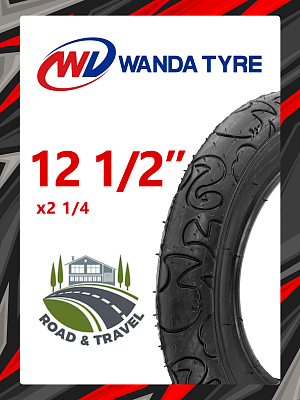 Велопокрышка Wanda 12 1/2"x2 1/4 P1206  черный RTRP12060001