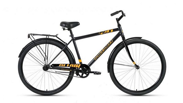 Велосипед горный ALTAIR City high 28"/700c 19" 1 ск. темно-серый/оранжевый RBKT1YN81005 2021