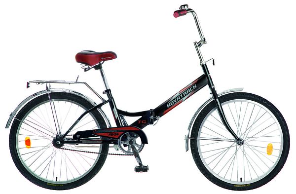 Велосипед городской складной Novatrack  24"  1 ск. черный 24FFS1.BK8 