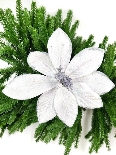 													Цветок серебро d 25 см 99222501silver фото 4