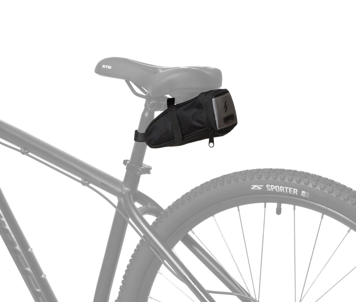 Велосумка на раму Sahoo 132004, M, черный Х103245 фото 2 Велосумка на раму Sahoo 132004, M, черный Х103245 фото 2