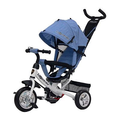 Детский трехколесный велосипед с ручкой LEXUS Trike 950-108EVA-WHITE-22 белый (331)