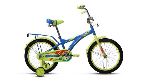 Велосипед городской FORWARD Crocky 18 boy 18" 10,5" 1 ск. синий глянцевый FORWARD Crocky 18 boy  син