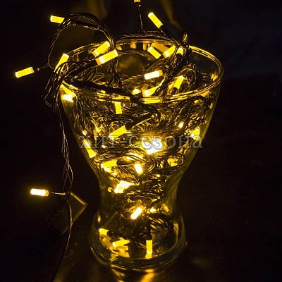 Светодиодная гирлянда нить 100 LED LED 9 м Жёлтый 2018526