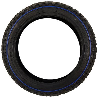 Велопокрышка DELI 14"x2.125 (57-254) S-101 W/BLUE LINE  черный-синий D14101