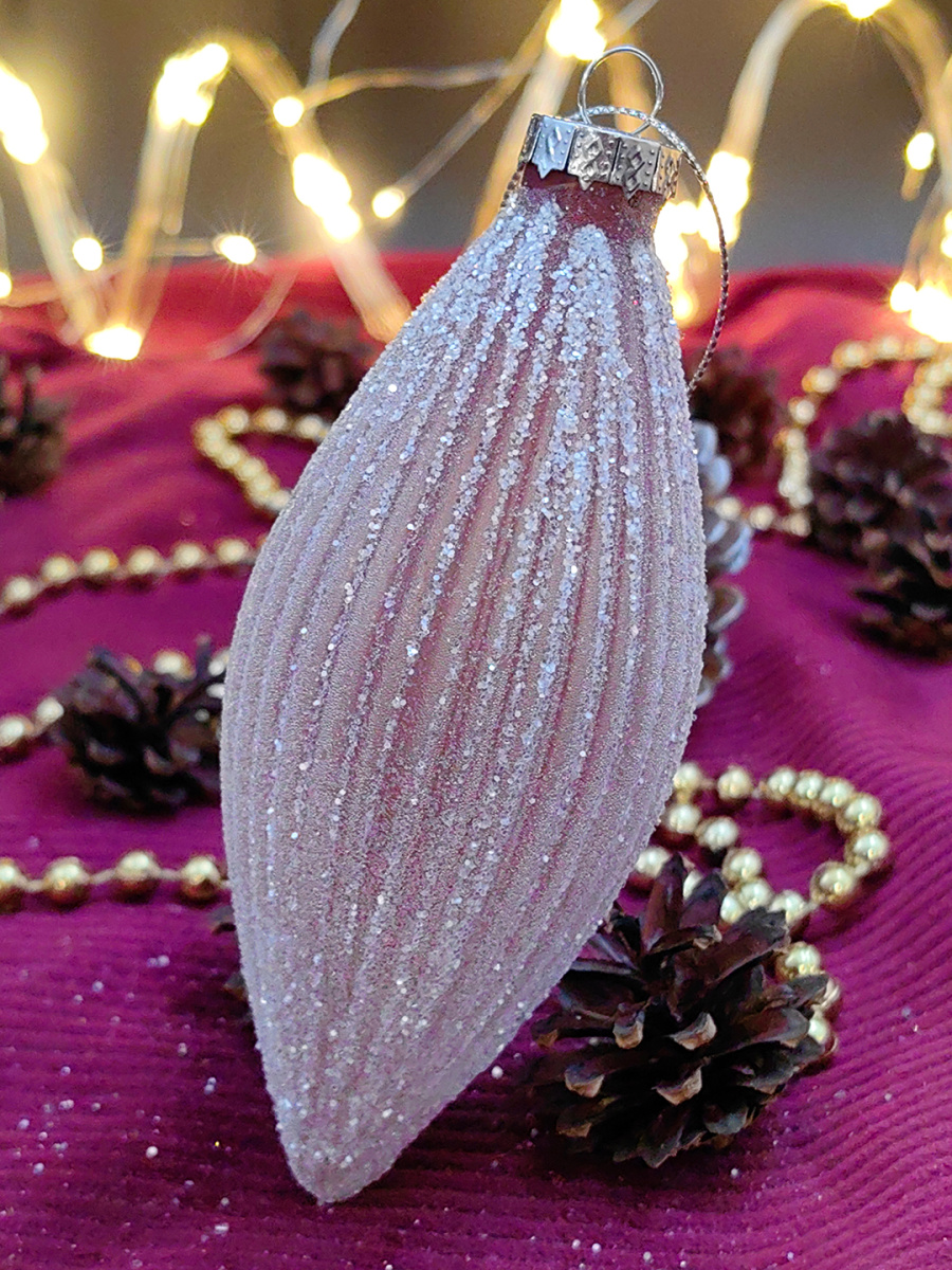 Шар орхидея 6x13 см, стекло Merry Green MG24157 фото 2 Шар орхидея 6x13 см, стекло Merry Green MG24157 фото 2