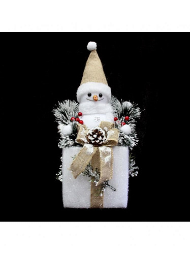 Снеговик 42 см см белый К130-631 Снеговик 42 см см белый К130-631
