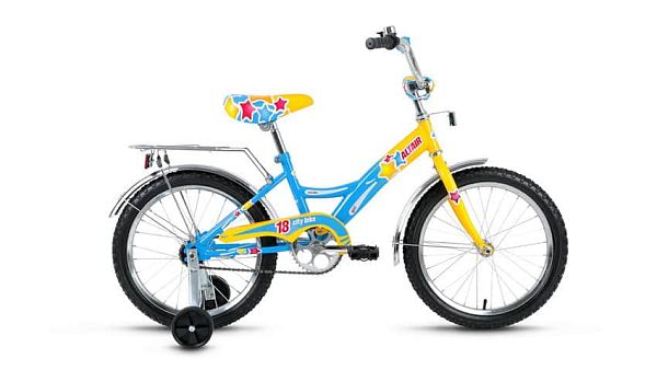 Велосипед детский ALTAIR City girl 18" 10,5" 1 ск. белый синий ALTAIR City girl 18 (2016)   