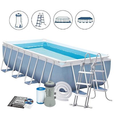 Бассейн каркасный Intex Prism Frame 488х244х107см, арт. 26792 Бассейн каркасный Intex Prism Frame 488х244х107см, арт. 26792