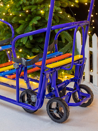 Санки-коляска детские Погодки Универсал 1 синий 7361591 фото 4 Санки-коляска детские Погодки Универсал 1 синий 7361591 фото 4