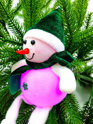 Снеговик 14 см зеленый 27010-1Green фото 2 Снеговик 14 см зеленый 27010-1Green фото 2