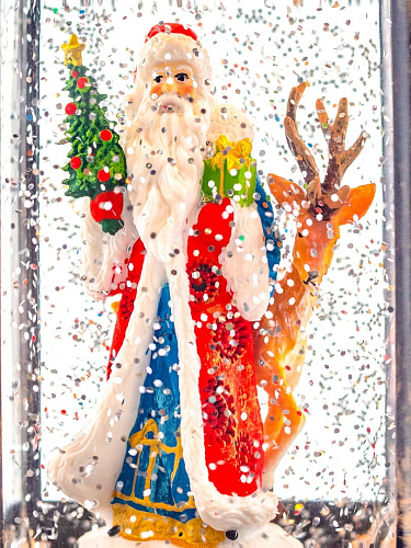 													Новогодний фонарик музыкальный Дедушка Мороз 28 см Р-5155-A фото 5