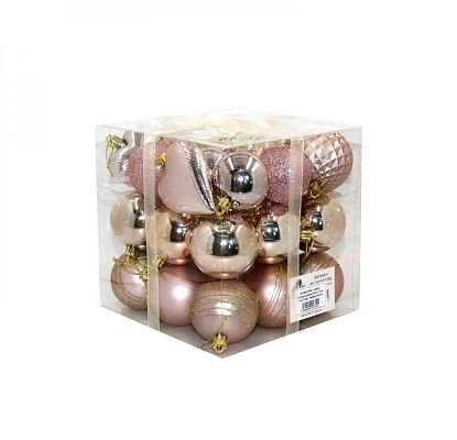 Набор шаров 6 см 30 шт темное золото M-360547/RG