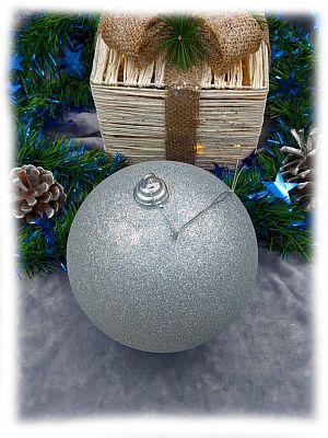 Шар 15 см 1 шт серебристый 150GP01-01S