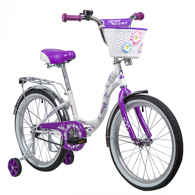 Велосипед детский Novatrack BUTTERFLY 20"   ск. бело-фиолетовый 207BUTTERFLY.WVL9 