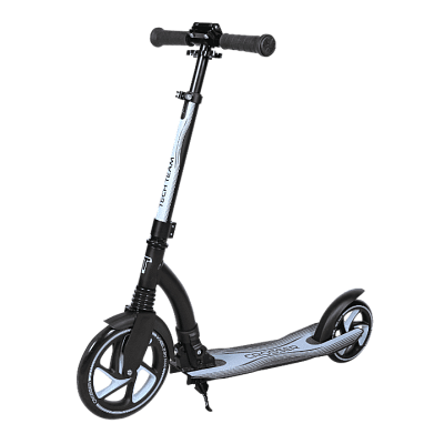 Самокат Городской складной Tech Team CROSSER черно-голубой   Самокат Городской складной Tech Team CROSSER черно-голубой