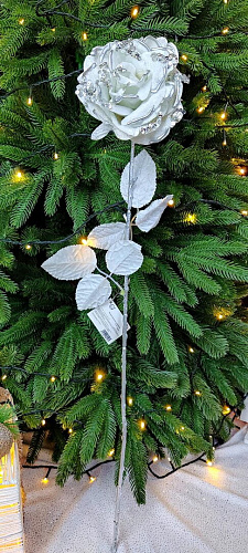 													Цветок белый d  см 2016018W