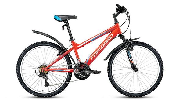 Велосипед горный FORWARD Titan 2.0 24" 14" 18 ск. оранжевый глянцевый FORWARD Titan 2.0 14" оранжевы