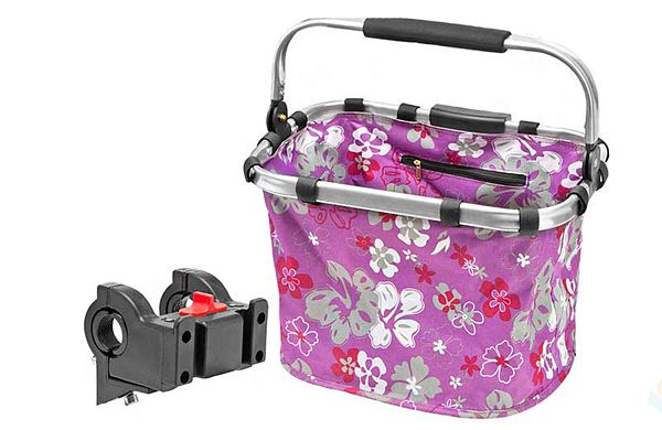 Велокорзина передняя STELS JL-082 для 24"-28" колеса фиолетовый 270060 Велокорзина передняя STELS JL-082 для 24"-28" колеса фиолетовый 270060