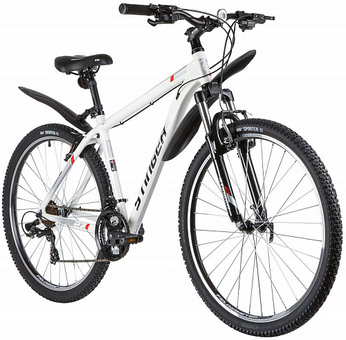 													Велосипед горный хардтейл  Stinger ELEMENT STD 27.5" 18" белый 27AHV.ELEMSTD.18WH10 2020