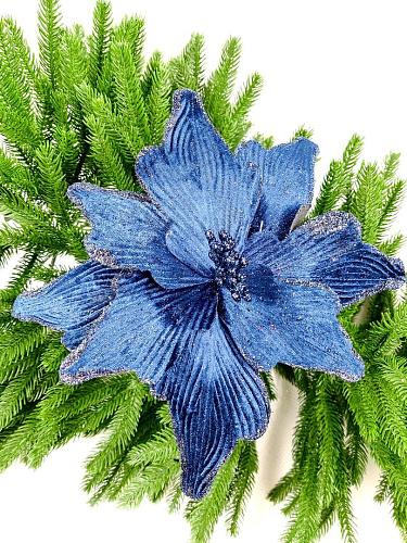 Цветок темно-синий d 26 см 99222601darkblue фото 3 Цветок темно-синий d 26 см 99222601darkblue фото 3