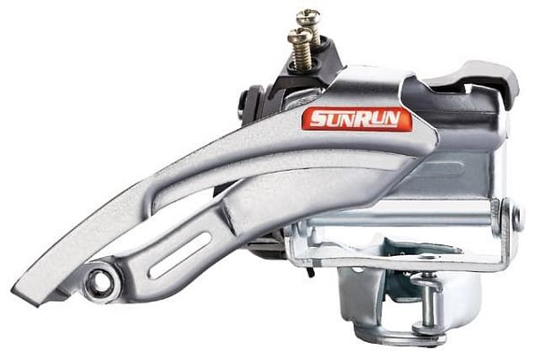 Переключатель передний SUNRUN , тяга универсальная, хомут нижний 28.6/31.8 мм, , сталь QD 50A Переключатель передний SUNRUN , тяга универсальная, хомут нижний 28.6/31.8 мм, , сталь QD 50A
