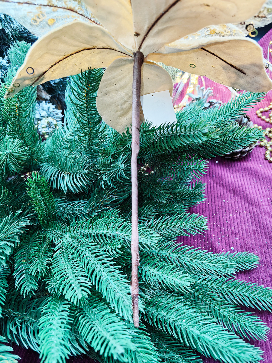 Цветок золото d 25 см Flo-12-74gold фото 3 Цветок золото d 25 см Flo-12-74gold фото 3