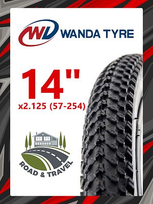 Велопокрышка Wanda 14"x2.125 (57-254) P1197  черный RTRR14WND009