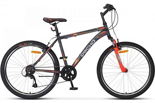 													Велосипед горный Десна 2610 D 26" 20" 21 ск. серый/оранжевый LU082369  фото 2