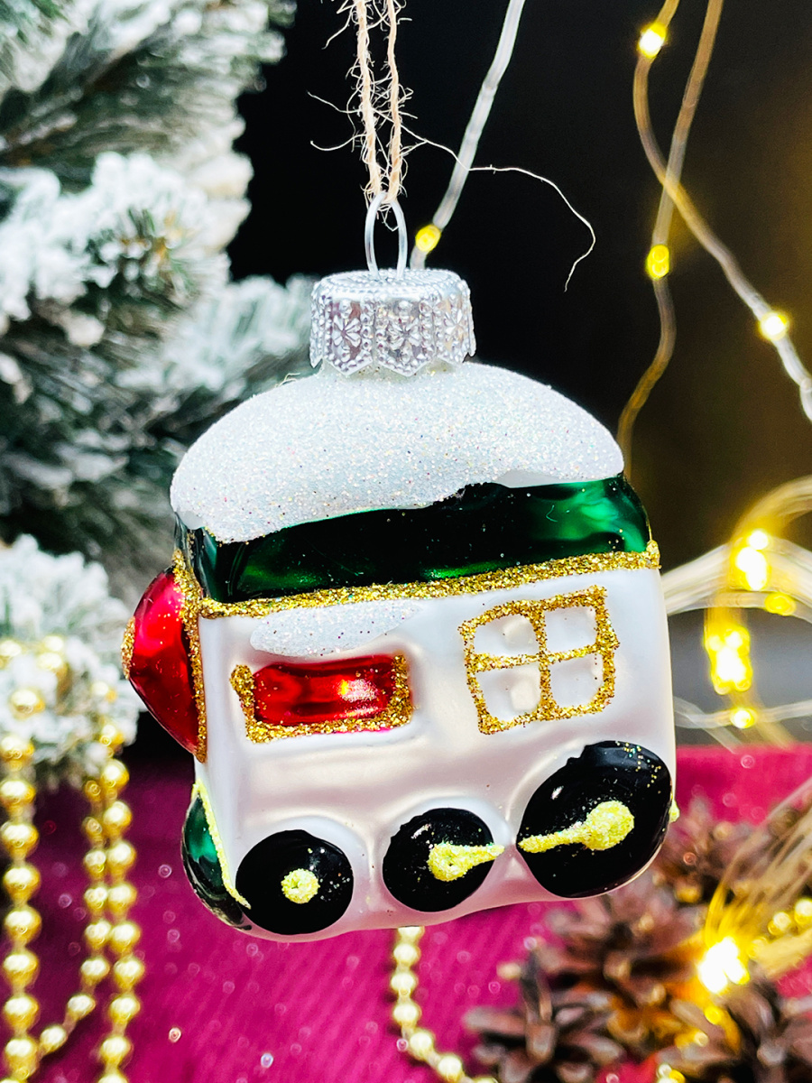 Елочная игрушка Паровоз серебристый см, стекло Елочные Сказки // Паровоз фото 2 Елочная игрушка Паровоз серебристый см, стекло Елочные Сказки // Паровоз фото 2