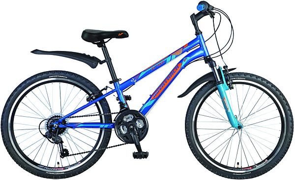 Велосипед горный Novatrack ACTION 24" 10" 18 ск. синий 24SH18SV.ACTION.BL6 