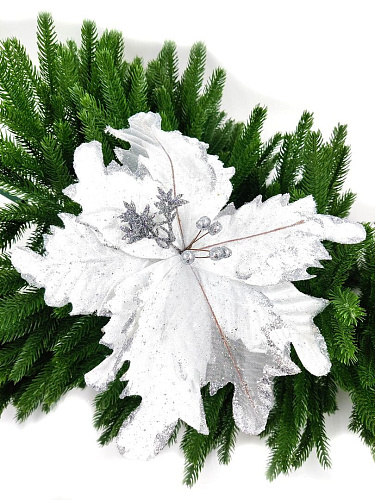 													Цветок белый d 30 см 99223001white фото 4