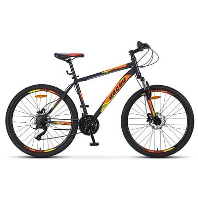 Велосипед горный Десна 2610 D 26" 16" 21 ск. серый/оранжевый LU082365 