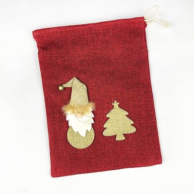 Мешочек для подарков 21х28 см красный  9817412