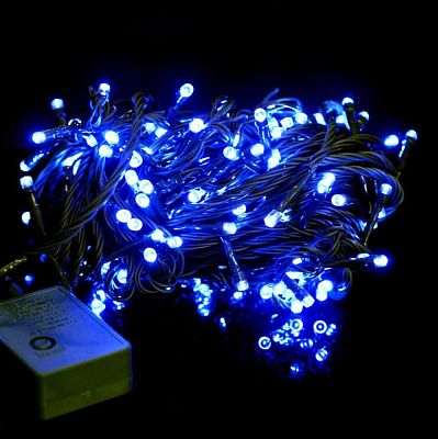 Светодиодная гирлянда нить 100 LED LED 9 м синий K130-107