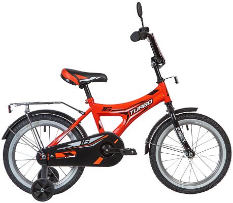 Велосипед детский  Novatrack TURBO 16" 9,5" красный 167TURBO.RD20 2020