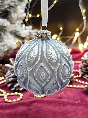 Шар туманный 10 см, стекло Merry Green MG24204