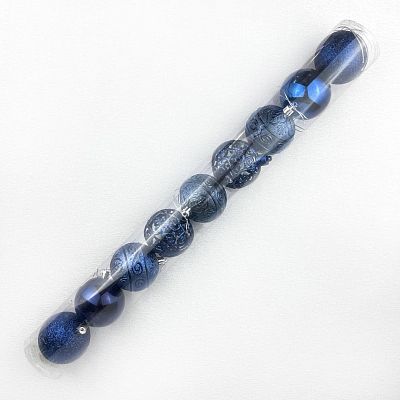 Набор шаров 7 см 9 шт синий 9201-2blue