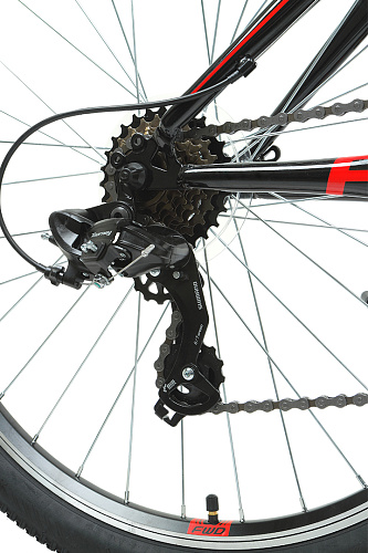 													Велосипед горный FORWARD FLASH 26 1.2 S 26" 17" черный/красный RBKW1M16GS27 2021 фото 2