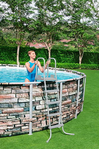 													Бассейн каркасный Камень 549х132см, арт. 56886 фото 4