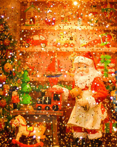 													Новогодний фонарик музыкальный Пакет подарочный Дед Мороз 24 см AZ-521 фото 5