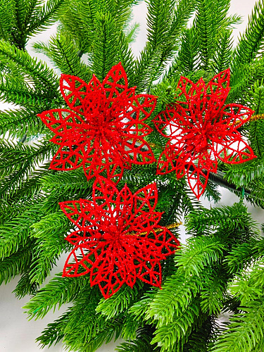 Цветок красный d см Al-9111-51/Red Цветок красный d см Al-9111-51/Red