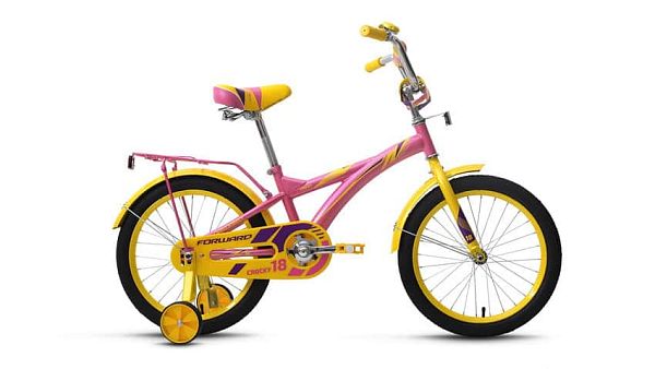 Велосипед городской FORWARD Crocky 18 girl 18" 10,5" 1 ск. розовый глянцевый FORWARD Crocky 18 girl 