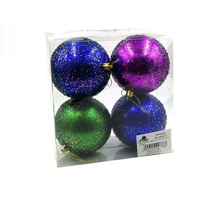 Набор шаров 10 см 4 шт хамелеон M-360073