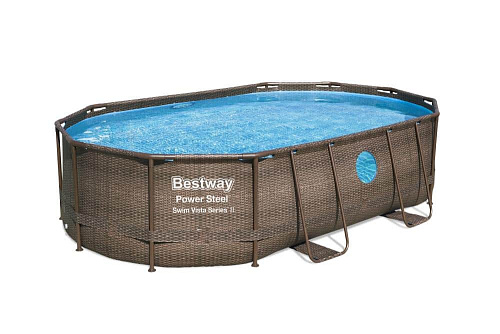 Бассейн каркасный Ротанг 488х305х107 см, арт. 56946 фото 2 Бассейн каркасный Ротанг 488х305х107 см, арт. 56946 фото 2