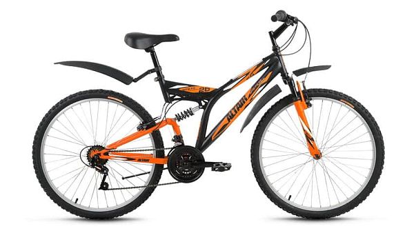 Велосипед горный двухподвес ALTAIR MTB FS 26" 18" 18 ск. черный ALTAIR MTB FS 26 18" черный 