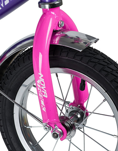 													Велосипед детский  Novatrack VECTOR 12" 8,5" фиолетовый 123VECTOR.LC20 2020 фото 2
