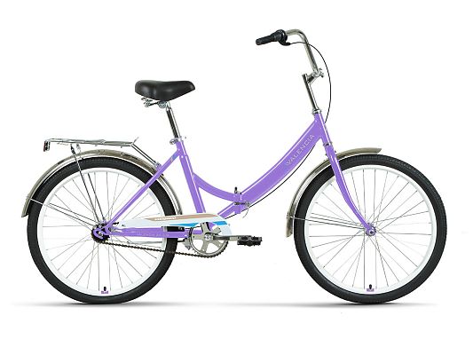 Велосипед городской складной FORWARD VALENCIA 24 3.0 24" 16" 3 ск. фиолетовый/голубой RBK22FW24083 2