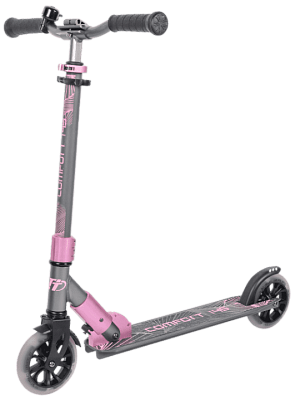 Самокат Городской складной Tech Team COMFORT 145 LUX (2021г.) серо-розовый  062181
